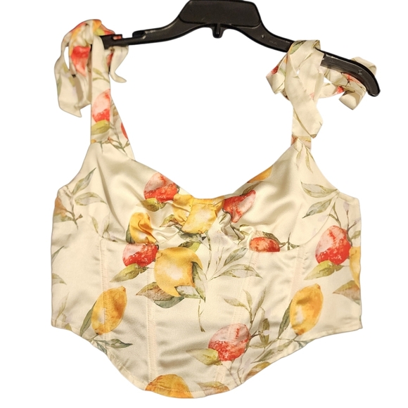 Cider Tops - Cider Floral Halter Top Medium